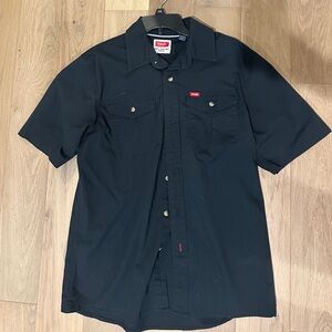 Wrangler Black Short Sleeve Casual Shirt